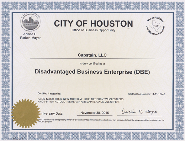Houston Disadvantaged Business Enterprise